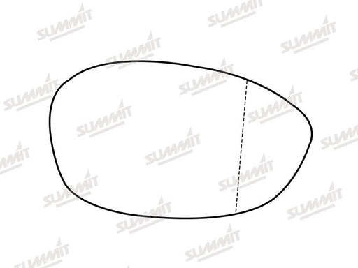 Summit Stick-On Aspheric Mirror Glass fits Alfa Romeo Brera, 4C & 8C Spider RHS Summit - Bars 4 Cars