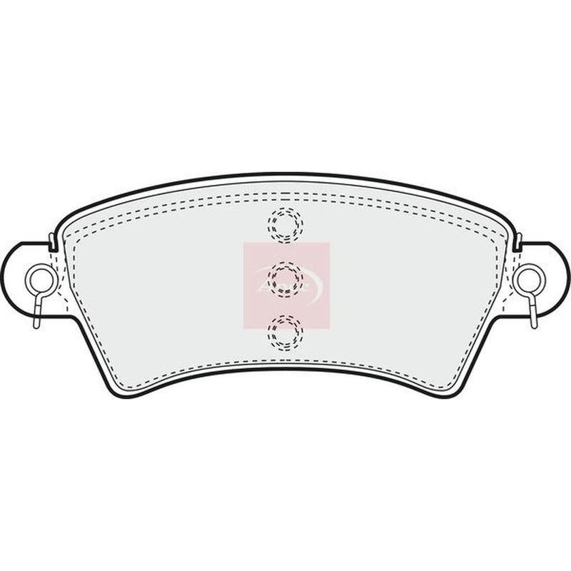 Apec Front Brake Pad Set fits Citroën Xsara 1997-2005 1.5 1.6 1.8 1.9 2.0