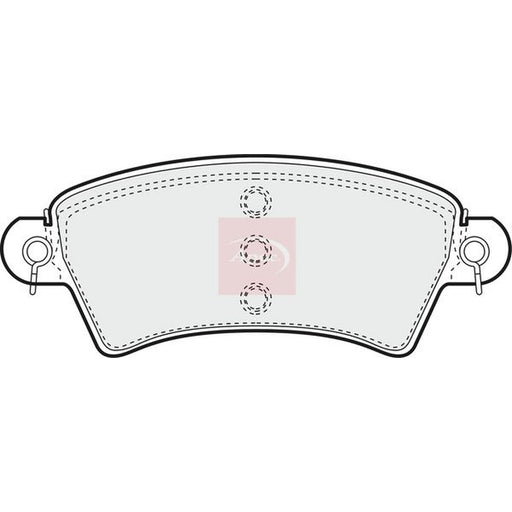 Apec Front Brake Pad Set fits Citroën Xsara 1997-2005 1.5 1.6 1.8 1.9 2.0