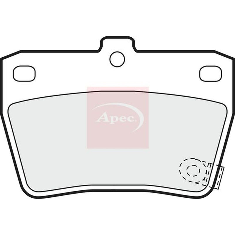 Apec Rear Brake Pad Set fits Toyota Rav 4 1997-2005 1.8 2.0