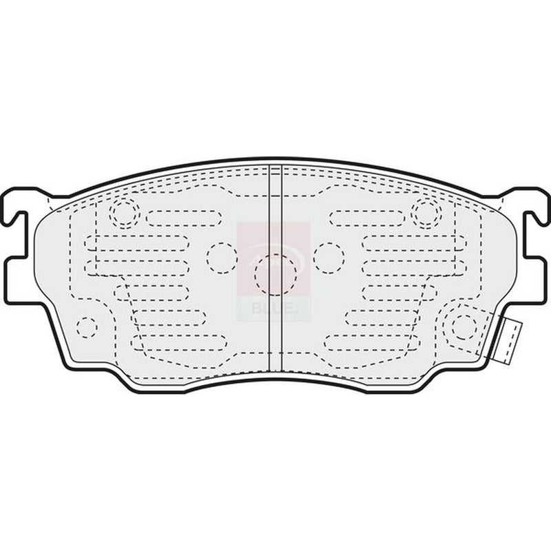 Apec Front Brake Pad Set fits Mazda 323 F/P 2001-2004 2.0