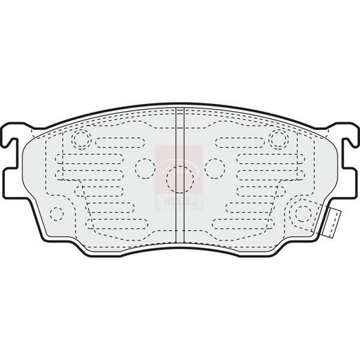 Apec Front Brake Pad Set fits Mazda 323 F/P 2001-2004 2.0