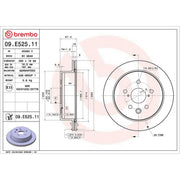 Brembo 2 x Internally Vented Brake Discs fits Lexus Is III 2013-2020