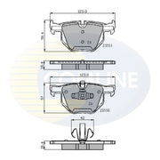 Comline Front & Rear Pads fits BMW 3 2005-2012