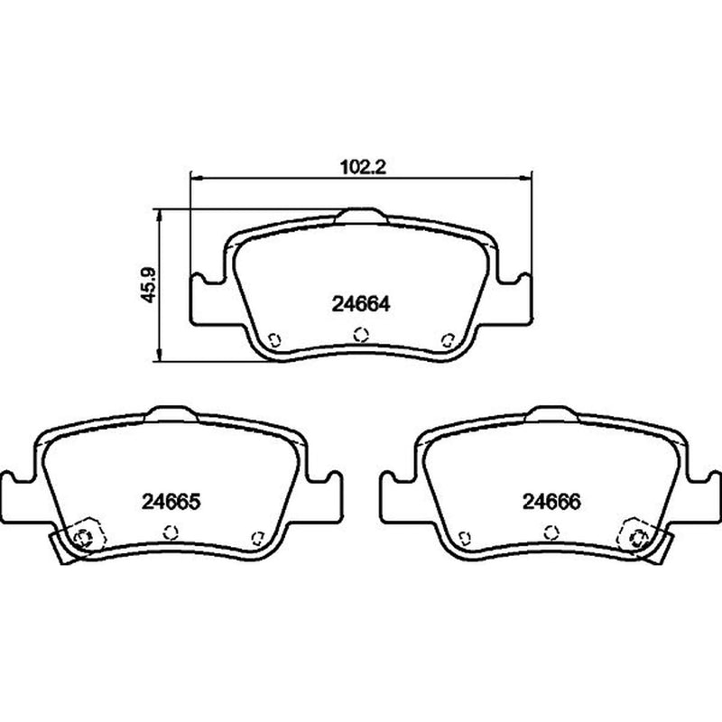Mintex Front & Rear Pads fits Toyota Auris 2010-2018 1.8