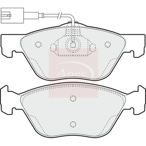 Apec Front Brake Pad Set PAD1396