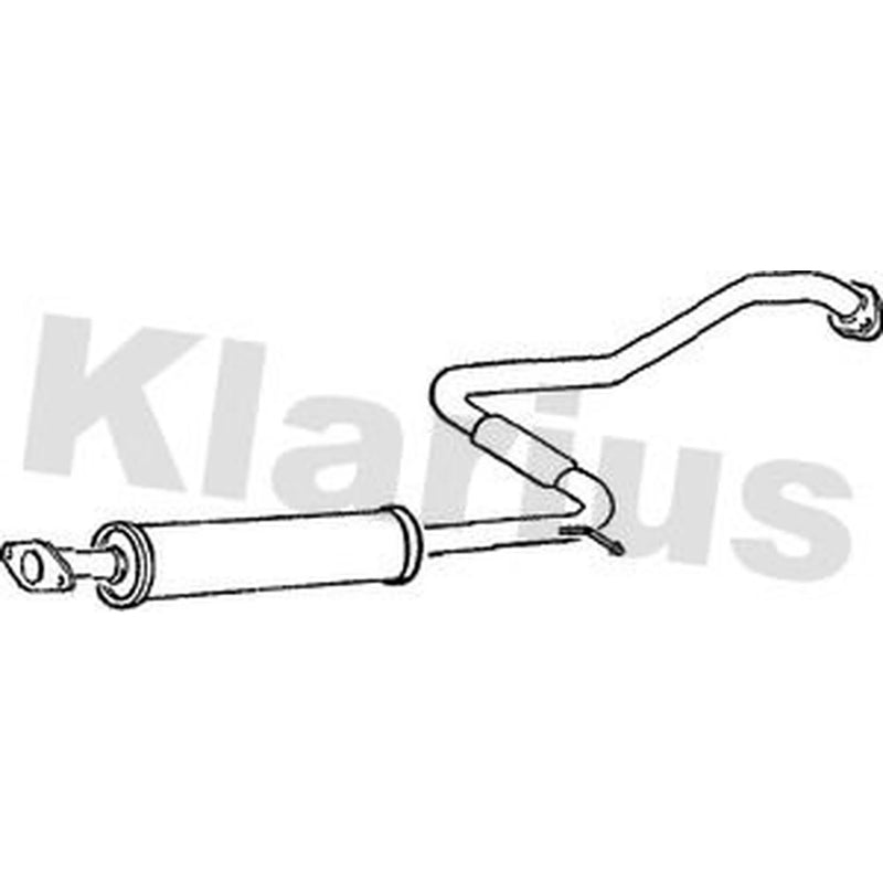 Klarius Box With Centre Pipe Centre fits Nissan Primera 1996-2002 2.0