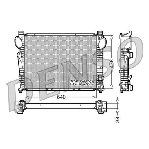 Denso Engine Radiator fits Mercedes-Benz S-Class 1998-2006