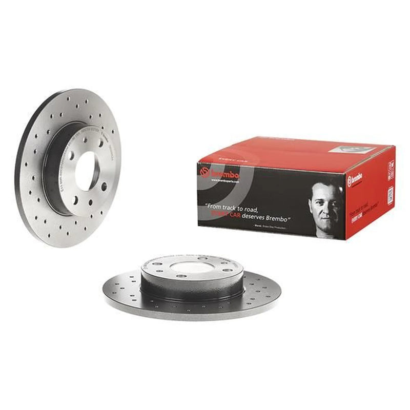 Brembo 2 x Perforated Rear Brake Discs 08.5085.31-x2