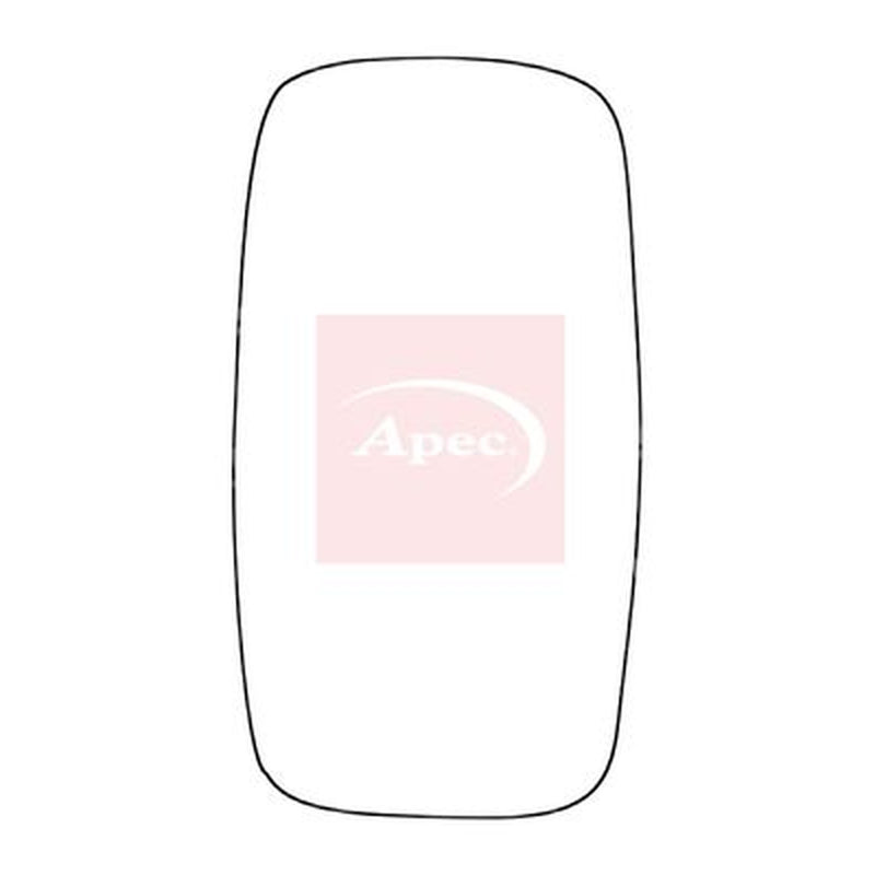 Apec Exterior Wing Mirror Glass Right fits Nissan Cabstar 1982-2000 2.0 2.3 2.5