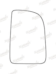Summit Heated Base Plate With Commercial Mirror Glass fits Mercedes Sprinter 18 on RHS (Suitable for short arm mirrors) Summit - Bars 4 Cars