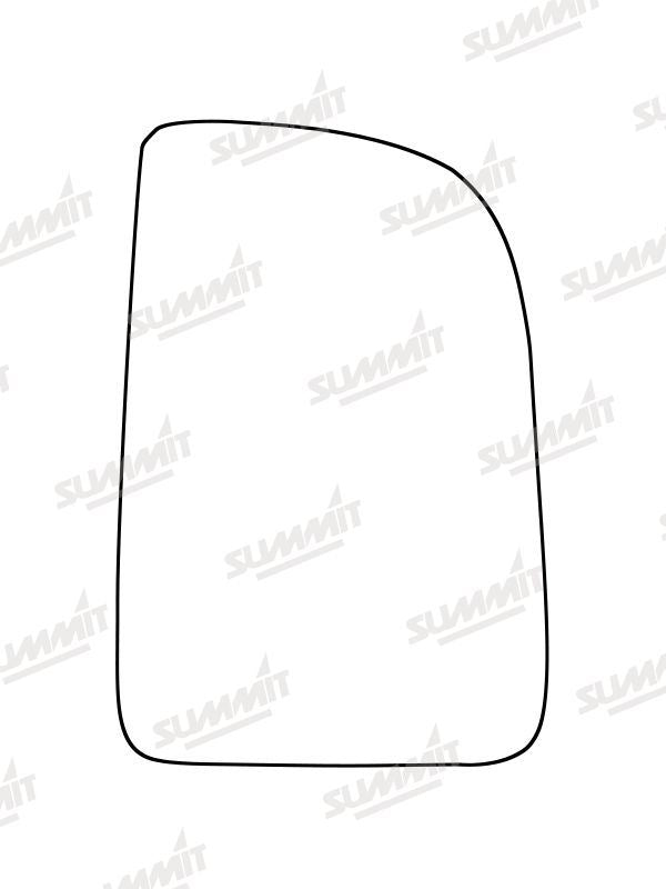 Summit Heated Base Plate With Commercial Mirror Glass fits Mercedes Sprinter 18 on RHS (Suitable for short arm mirrors) Summit - Bars 4 Cars