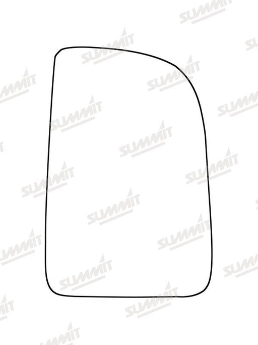 Summit Heated Base Plate With Commercial Mirror Glass fits Mercedes Sprinter 18 on RHS (Suitable for short arm mirrors) Summit - Bars 4 Cars