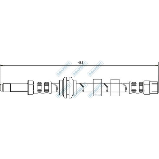 Apec Brake Hydraulic Hose Line Front fits Seat Cordoba 1993-2002