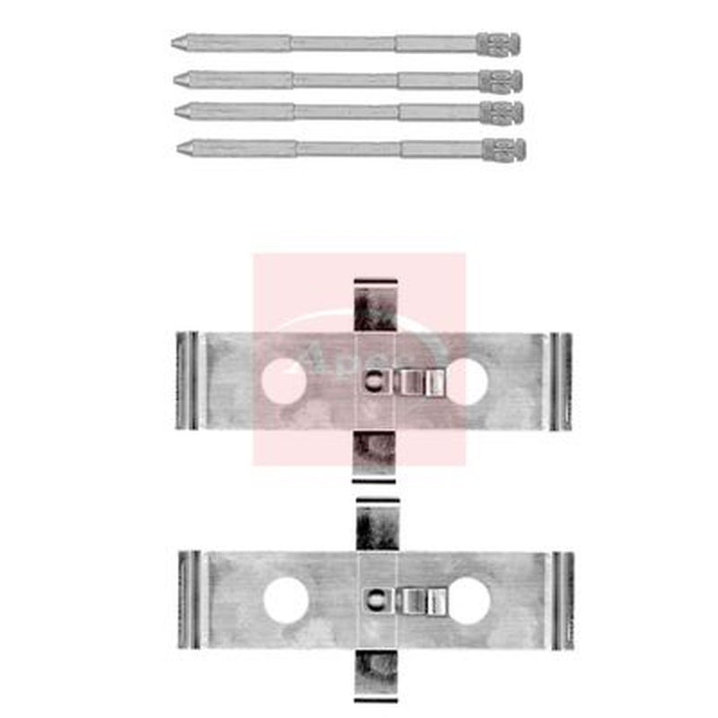 Apec Brake Pad Accessory Fitting Kit Front fits Cupra Formentor 2020 on 2.0