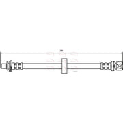 Apec Brake Hydraulic Hose Line Rear Left fits Saab 9-3 1998-2003 2.0 2.2 2.3