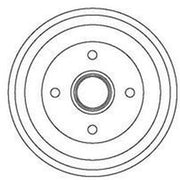 Abtex Brake Drum Assembly Rear fits Ford Focus I 1998-2005 1.4 1.6 1.8 2.0