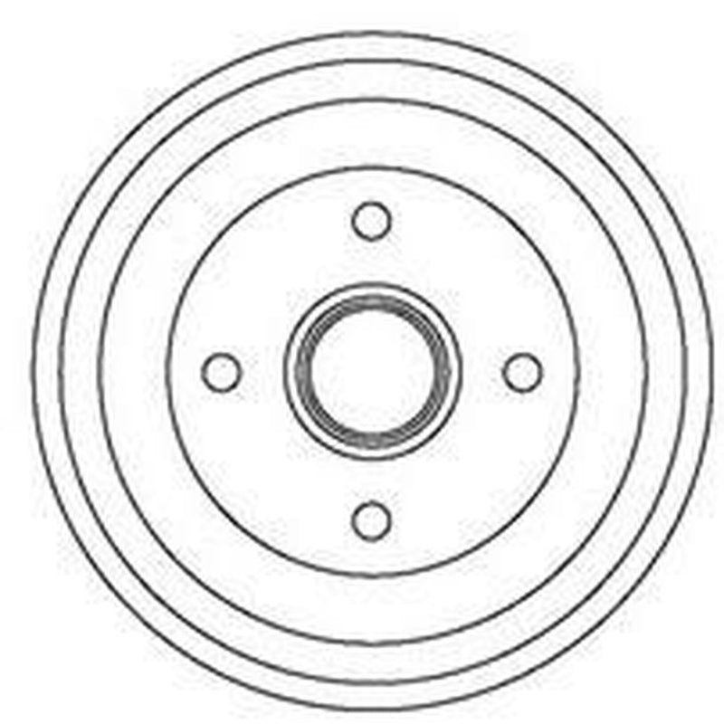 Abtex Brake Drum Assembly Rear fits Ford Focus I 1998-2005 1.4 1.6 1.8 2.0