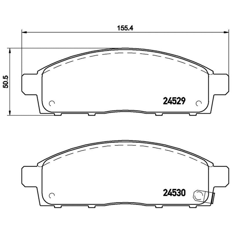 Brembo Front & Rear Pads fits Mitsubishi Pajero Sport II 2008 on 2.5 3.2