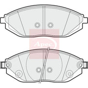 Apec Front Brake Pad Set PAD1874