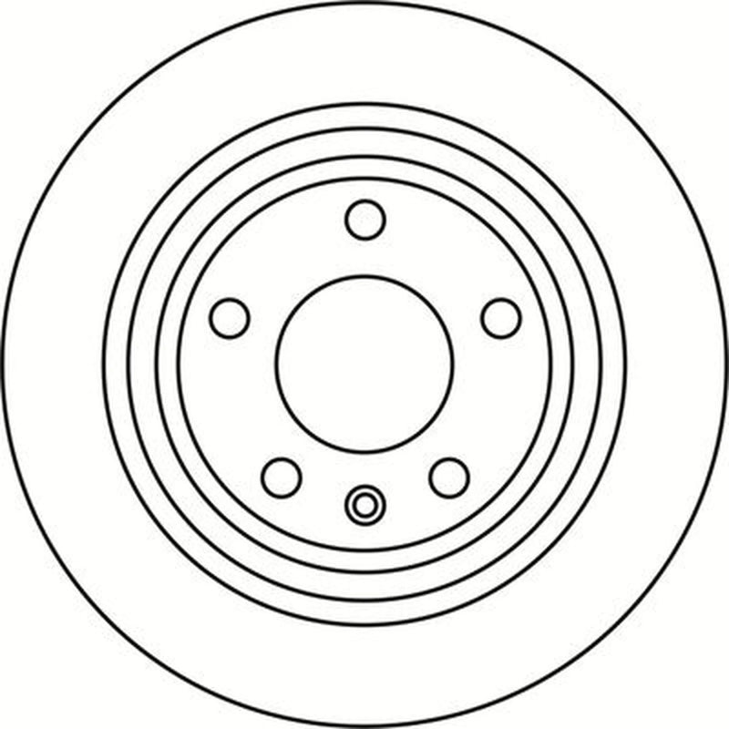 Abtex 2 x Solid Rear Brake Discs BD1551S-x2
