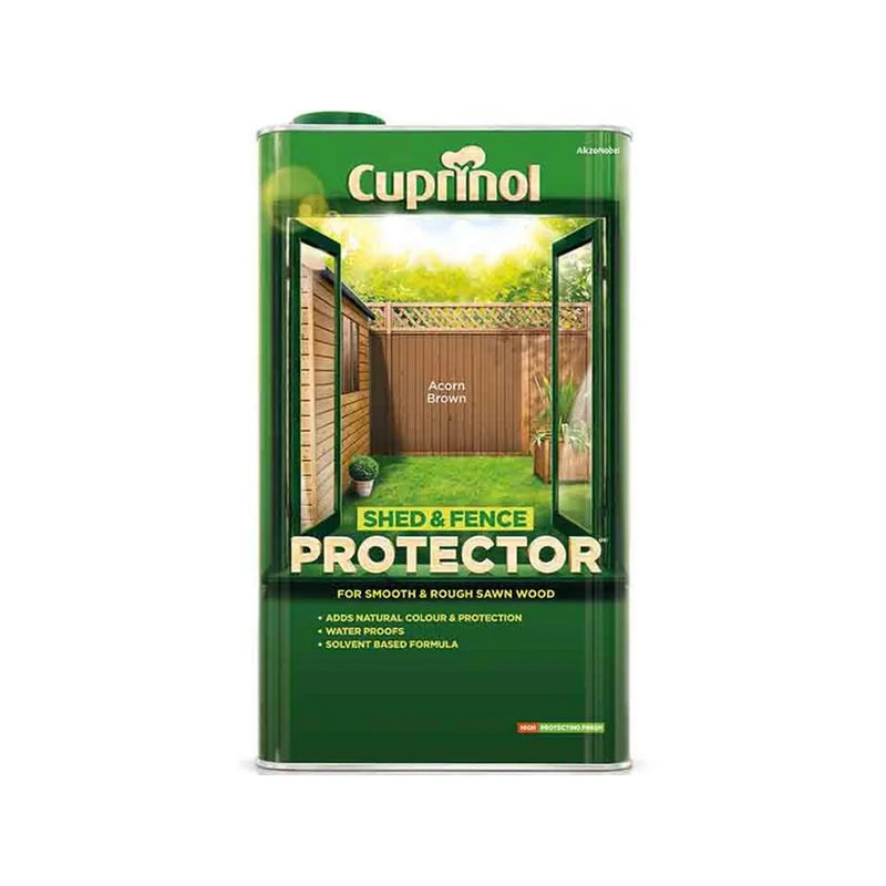Cuprinol Shed & Fence Protector Acorn Brown 5L - 5095345