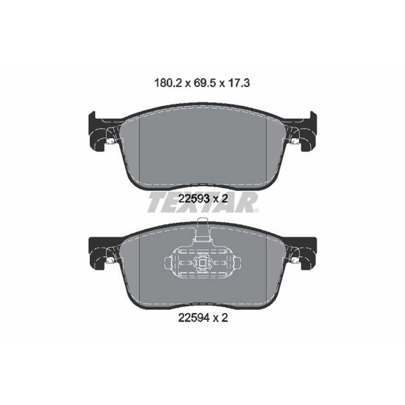 Textar Front Brake Pad Set 2259301