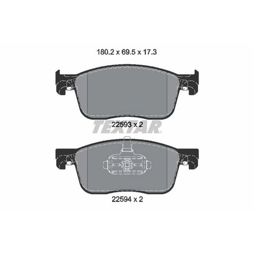 Textar Front Brake Pad Set 2259301