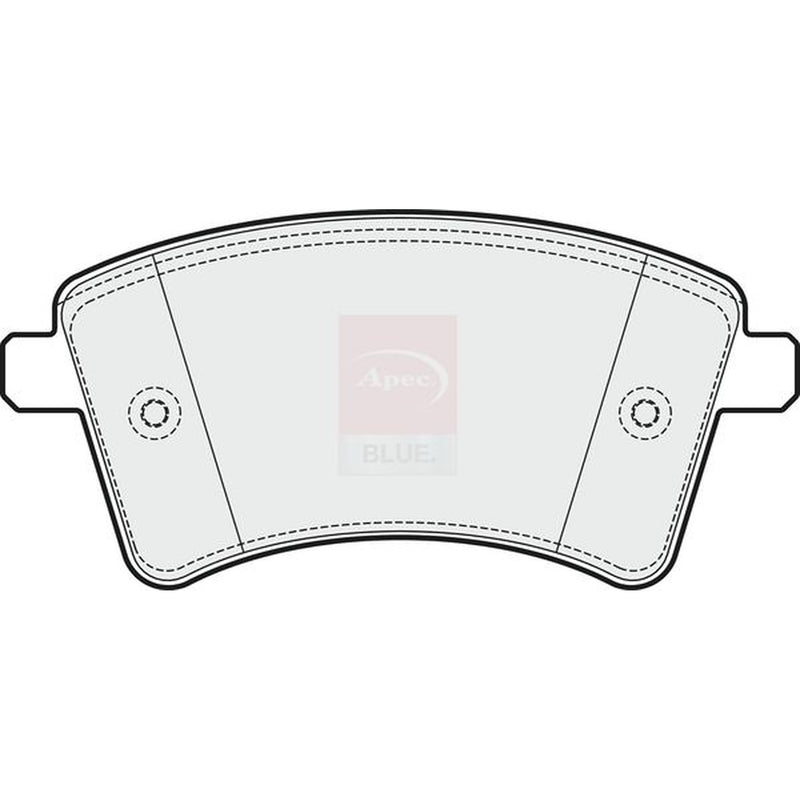 Apec Front Brake Pad Set fits Mercedes-Benz Citan Dualiner 2012-2021