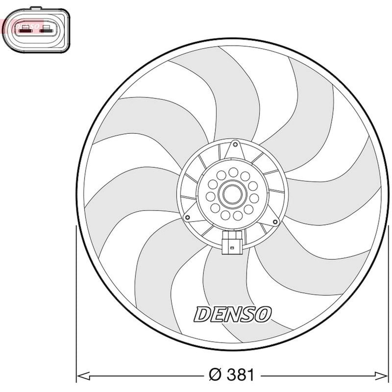 Denso Engine Cooling Fan fits Audi A6 Allroad C7 2012-2018 3.0