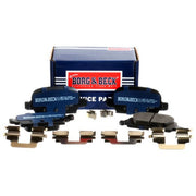 Borg & Beck Front & Rear Brake Discs & Pads fits Vauxhall Mpv 2001-2011 1.7