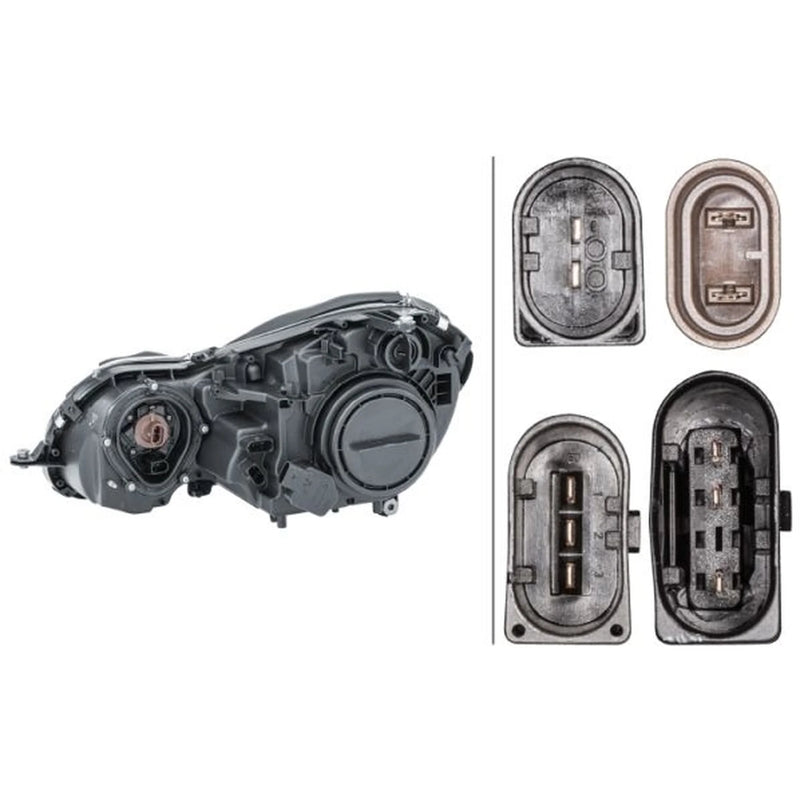 Hella Headlight Headlamp W5W Right fits Mercedes-Benz E-Class 2002-2008