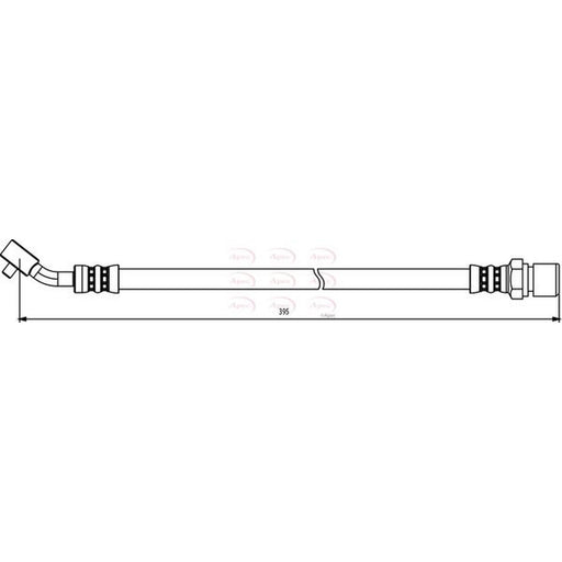 Apec Brake Hydraulic Hose Line Rear Left fits Chevrolet Epica 2005-2011 2.0 2.5