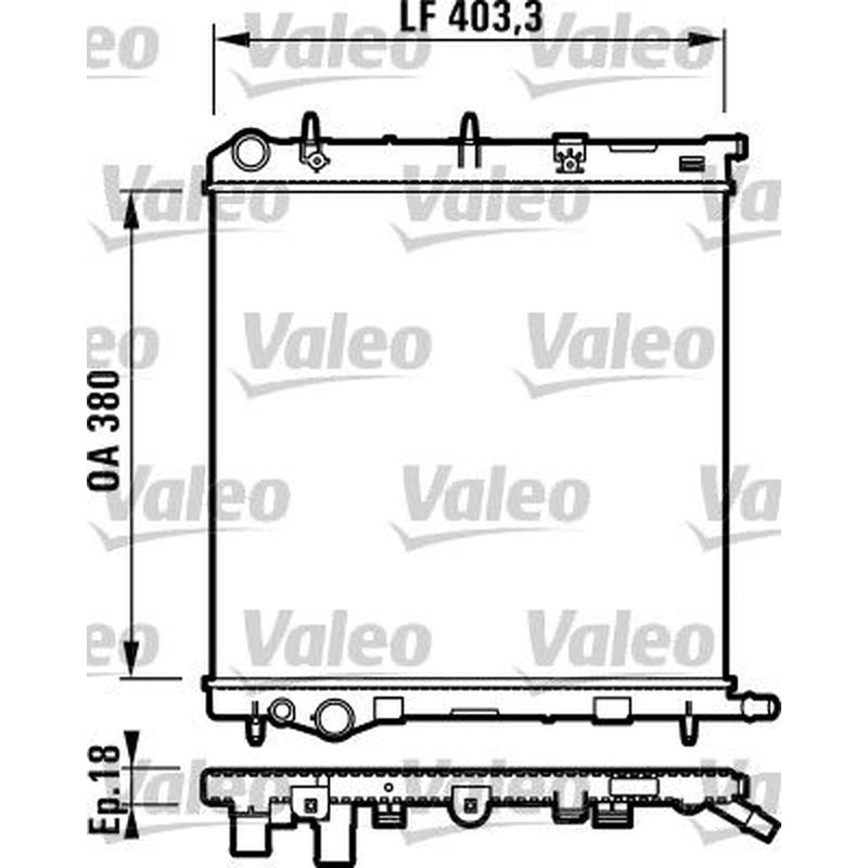 Valeo Engine Radiator 732831