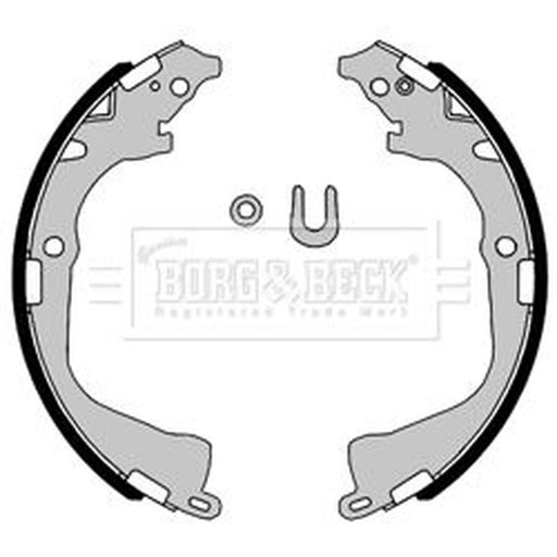 Borg & Beck Brake Shoe Set Axle Kit BBS6446