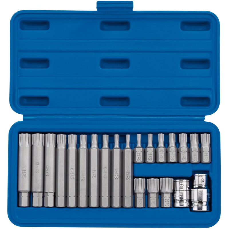 Draper Ribe 3/8, Socket and Bit Set, 1/2" Sq. Dr. (22 Piece) 16347 Draper - Dynamic Drive