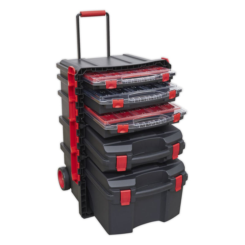 Sealey Professional Mobile Toolbox with 5 Removable Storage Cases AP860 Sealey - Dynamic Drive