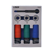 Laser Wheel Nut & Bolt Extractor Socket Set 7pc 7920 Laser - Dynamic Drive