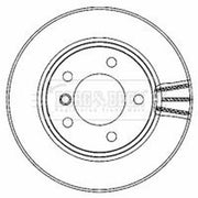 Borg & Beck Front Vented & Rear Vented Brake Discs & Pads fits BMW 1 2004-2011