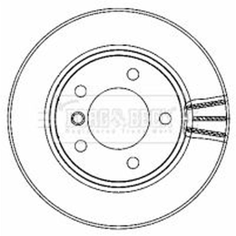 Borg & Beck Front Brake Vented Discs & Pads fits BMW 1 2007-2011