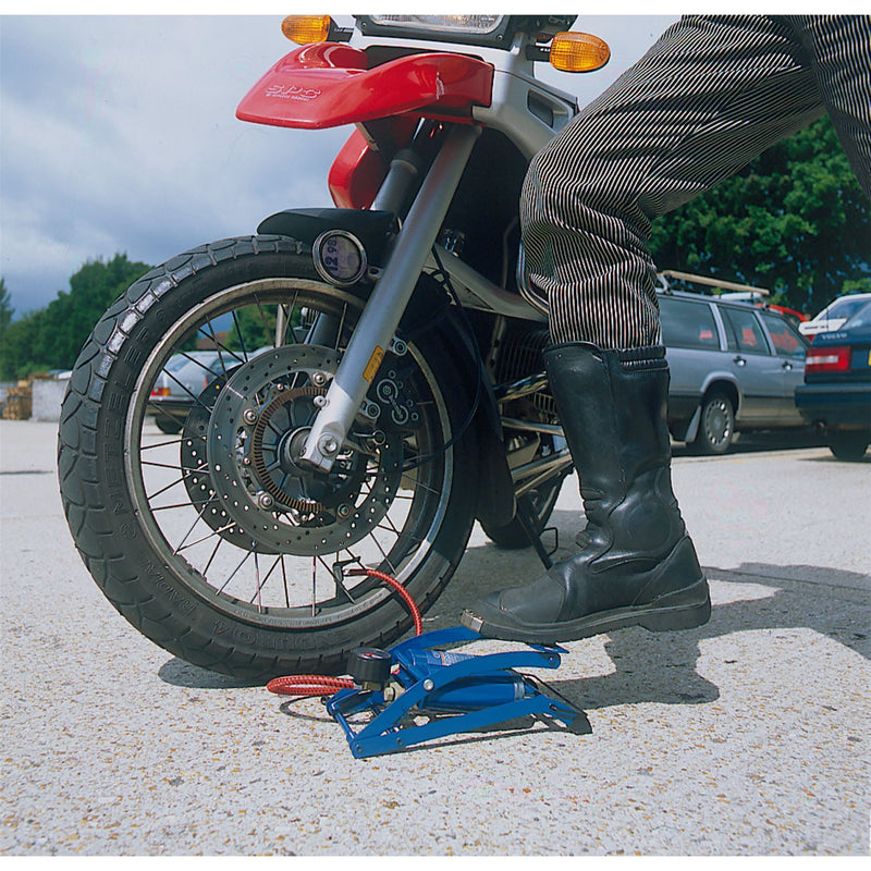 Draper Double Cylinder Foot Pump with Pressure Gauge 25996 Draper - Dynamic Drive