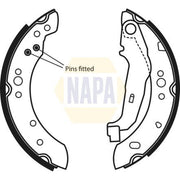 NAPA Brake Shoe Set Axle Kit fits Renault Twingo II 2007-2014 1.2