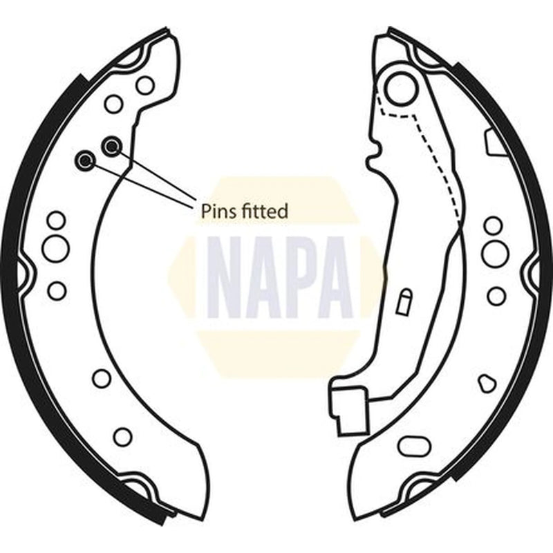 NAPA Brake Shoe Set Axle Kit NBS1076