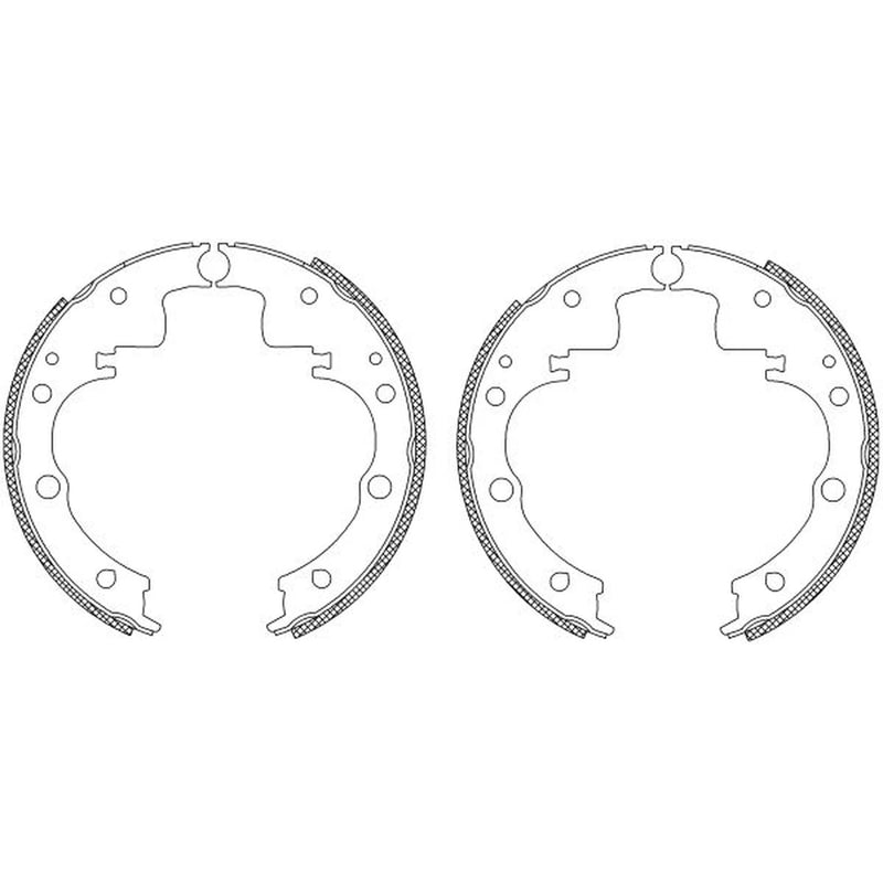 Mintex Brake Shoe Set Axle Kit fits Iveco Daily I 1978-1989