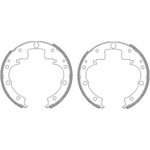 Mintex Brake Shoe Set Axle Kit fits Iveco Daily I 1978-1989