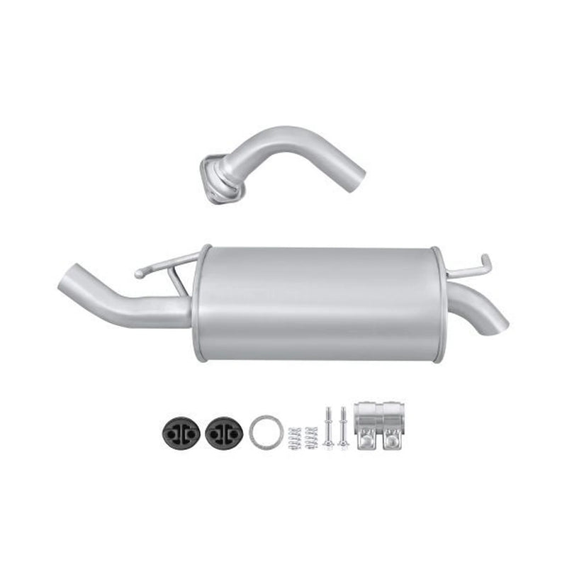 Hella End Silencer Rear fits Toyota Corolla 2001-2007 1.4 1.6
