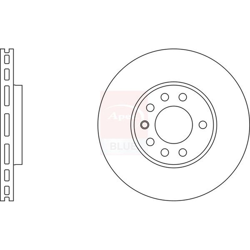 Apec Front & Rear Brake Discs & Pads fits Saab 9-5 1997-2009 1.9 2.0 2.2 2.3 3.0