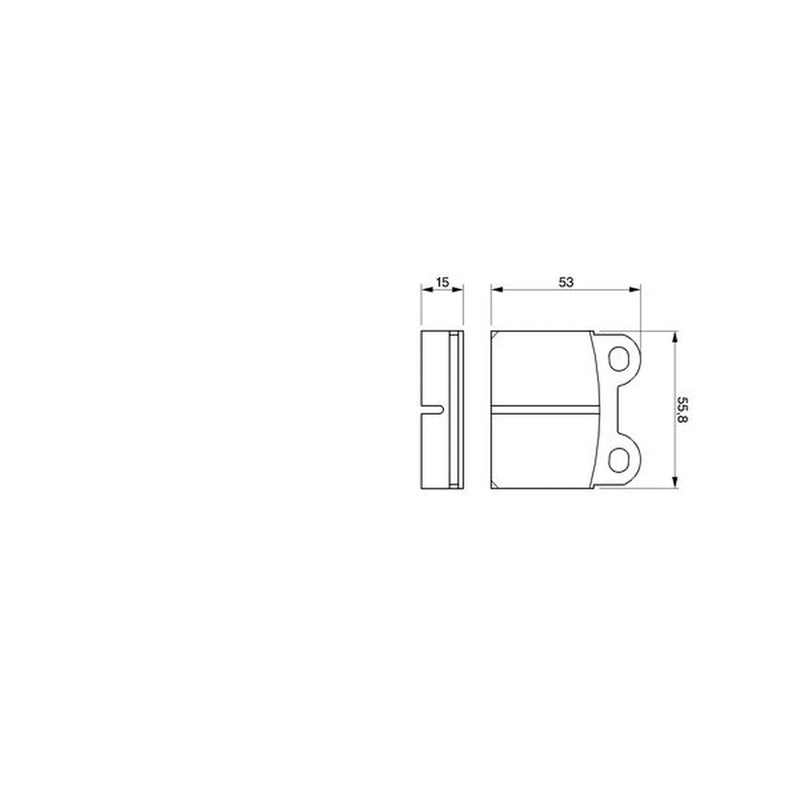 Bosch Front & Rear Pads fits Saab 99 1972-1974 2.0