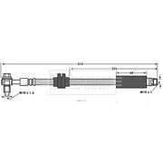 Borg & Beck Brake Hydraulic Hose Line Front Right BBH7737