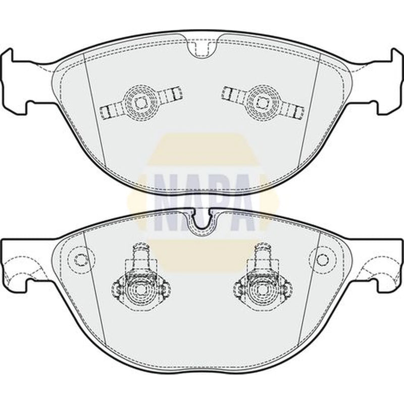 NAPA Front Brake Pad Set fits Jaguar F-Type 2012-2016 3.0 5.0